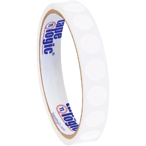 Blank Inventory Circle Labels - White, 1/2"