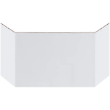 Corrugated Bin Dividers, 6" Wide, White