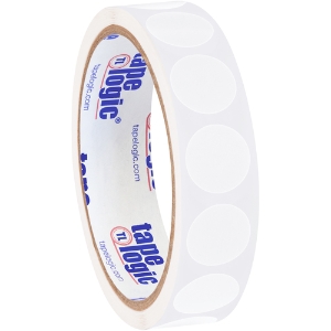 Blank Inventory Circle Labels - White, 3/4"