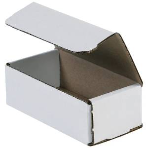 6 x 3 x 2" White Corrugated Mailer Boxes
