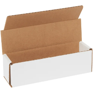 7 x 2 x 2" White Corrugated Mailer Boxes