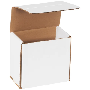 5 x 3 x 5" White Corrugated Mailer Boxes