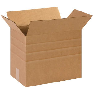 14 1/2 x 8 3/4 x 12" Kraft Multi-Depth Shipping Boxes