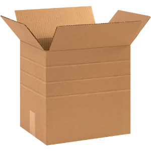 13 1/4 x 10 1/4 x 12" Kraft Multi-Depth Shipping Boxes