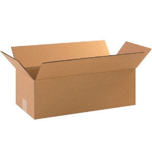 18 x 8 x 4" Long Kraft Corrugated Shipping Boxes