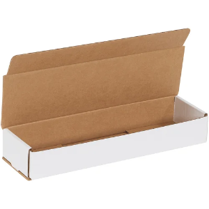 14 x 6 x 2" White Corrugated Mailer Boxes