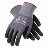ATG MaxiFlex Ultimate Micro-Foam Nitrile Coated Gloves, Black / Gray, 2XL