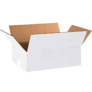 18 x 12 x 6" White Corrugated Shipping Boxes
