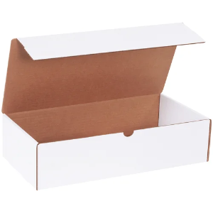 16 x 8 x 4" White Corrugated Literature Mailer Boxes