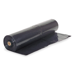 Plastic Construction Sheeting, 20' x 100', 6 Mil, Black