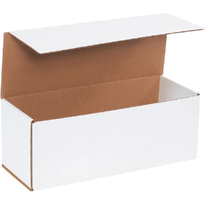 16 x 6 x 6" White Corrugated Mailer Boxes