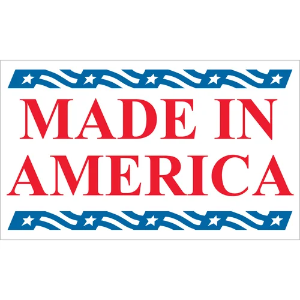 Made in USA Labels - 3 x 5", 500 / Roll