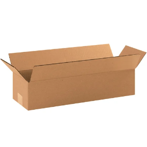 19 x 6 x 4" Long Kraft Corrugated Shipping Boxes