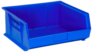 Plastic Stackable Bins, 14 3/4 x 16 1/2 x 7"