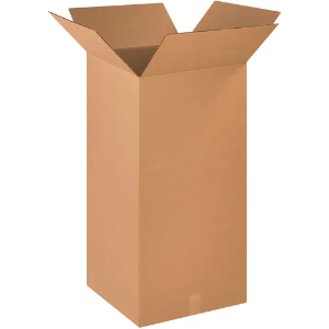 18 x 18 x 36" Tall Kraft Corrugated Shipping Boxes