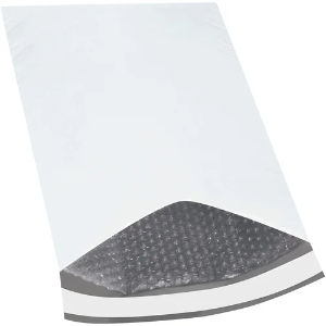 Poly Bubble Mailers - 12 1/2x19", Self-Seal, #6, White