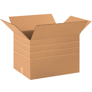 20 x 12 x 12" Kraft Multi-Depth Shipping Boxes