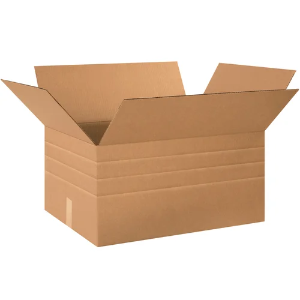24 x 18 x 12" Kraft Multi-Depth Shipping Boxes