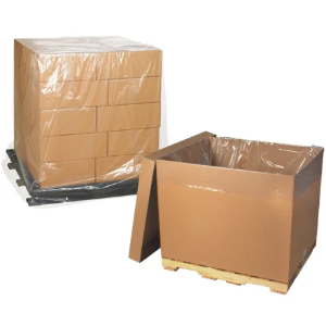 Pallet Covers, 32 x 28 x 84", 4 Mil, Clear