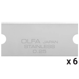 OLFA 40mm Scraper Blades, 6 pk.