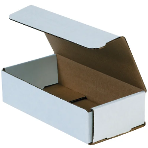 8 x 4 x 2" White Corrugated Mailer Boxes