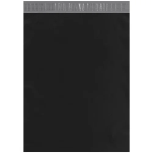 Colored Poly Mailers, 14 1/2 x 19", Black