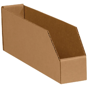 Corrugated Bin Boxes, 2 x 9 x 4 1/2", Kraft