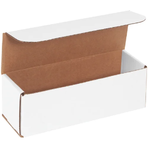 9 x 3 x 3" White Corrugated Mailer Boxes