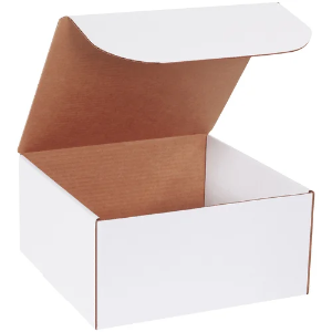 12 x 12 x 6" White Corrugated Literature Mailer Boxes