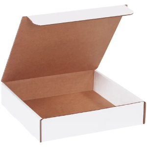 9 x 9 x 2" White Corrugated Literature Mailer Boxes