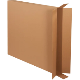 40 x 5 x 45" Side Loading FOL Corrugated Boxes, Kraft