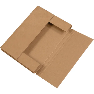 12 1/8 x 9 1/8 x 1" Kraft Easy Fold Mailer Boxes