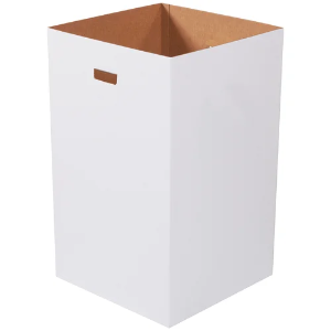 Corrugated Trash Can, 40 Gallon, Plain