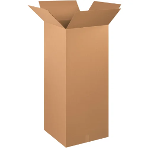 20 x 20 x 48" Tall Kraft Corrugated Shipping Boxes