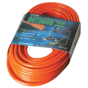 All Purpose Extension Cord, 100', Single Outlet, Orange