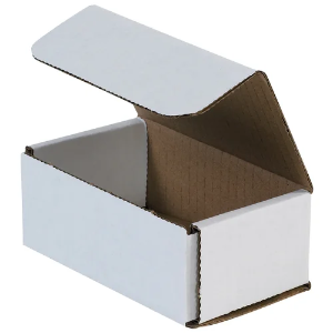 5 x 3 x 2" White Corrugated Mailer Boxes