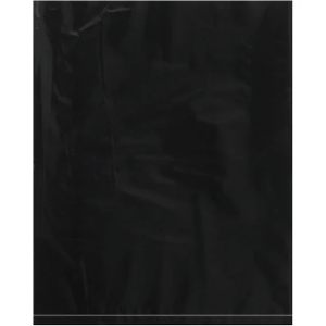 12 x 15" Colored Flat Poly Bags, 2 Mil, Black