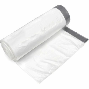Draw-Tuff Drawtape Trash Liners - 43 x 36", 55 Gallon, 1.9 Mil, White