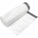 Draw-Tuff Drawtape Trash Liners - 43 x 36", 55 Gallon, 1.9 Mil, White