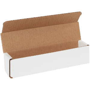 9 x 2 x 2" White Corrugated Mailer Boxes
