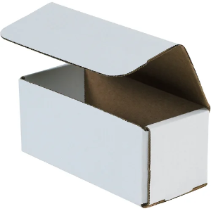 7 x 3 x 3" White Corrugated Mailer Boxes