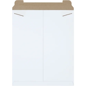 Stayflats Mailers - 17 x 21", White, Tab Locking