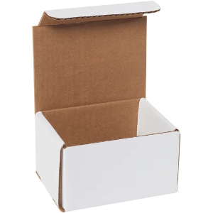 5 x 4 x 3" White Corrugated Mailer Boxes