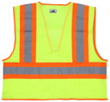 Class 2 Deluxe Hi-Vis Safety Vest - Lime, 2XL
