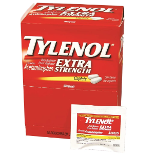 Extra Strength Tylenol, 50 2-packs