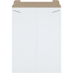 Stayflats Mailers - 18 x 24", White, Tab Locking