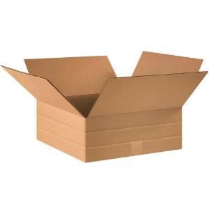16 x 16 x 6" Kraft Multi-Depth Shipping Boxes
