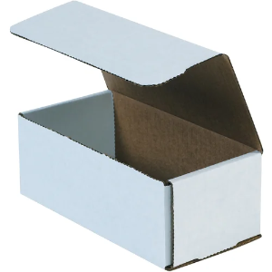 8 x 4 x 3" White Corrugated Mailer Boxes